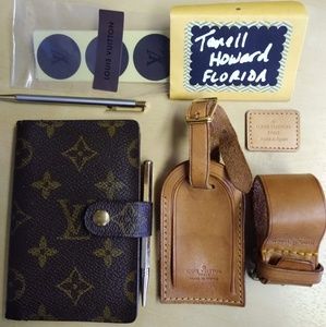 LV Mini Address Book Cover with Pencil